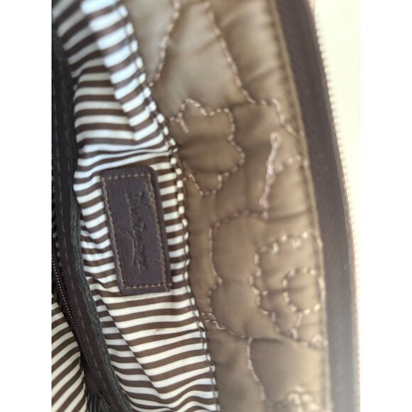 Thirty-One‎ Brown Quilted Crossbody Bag W Adjustable Strap & Front Zipper Pocket - Picture 12 of 16